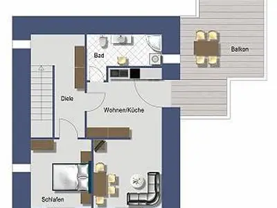 Grundriss 1 Etage