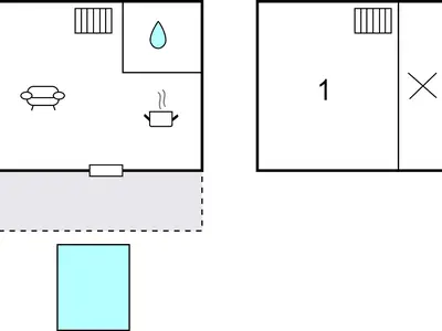 Ferienhaus für 2 Personen (50 m²) in Burg bei Magdeburg 1/10