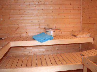 Wellness in der großen Familiensauna