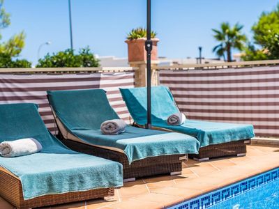 Wellness. Private Poolterrasse mit Pool