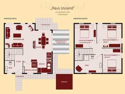 Ferienhaus für 6 Personen (85 m²) in Carolinensiel 4/10