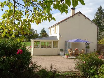 Vue terrasse salon de jardin