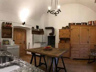 Küche mit Gewölbe