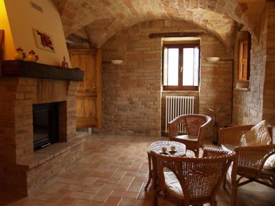 Villa in Italien, entspannen Sie sich im Wohnzimmer der 1700er Jahre