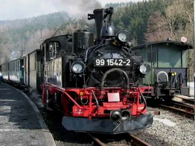 Direkte Umgebung des Objekts. Die Fichtelbergbahn