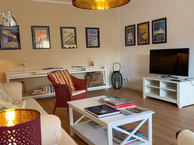 Cuxland-Fewo-Service - Ferienhaus James - Wohnzimmer