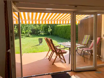 Cuxland-Fewo-Service - Ferienhaus James - Gartenblick