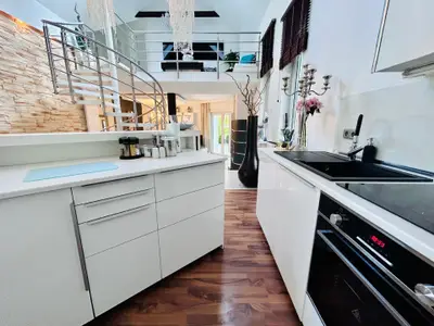 offene Küche mit Bar