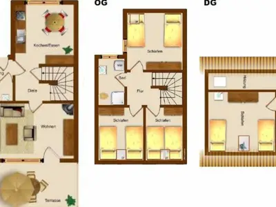 Ferienhaus für 10 Personen (87 m²) in Dangast 2/10