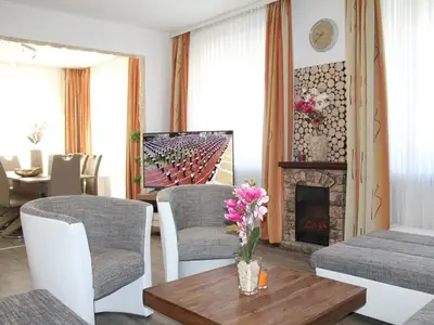 Wohnraum großem Ultra HD TV Wohnraum großem Ultra HD TV