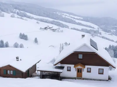 Außenseite Ferienhaus [Winter]