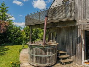 Ferienhaus Stahl - Dornstetten - Terrasse mit Hot Tub