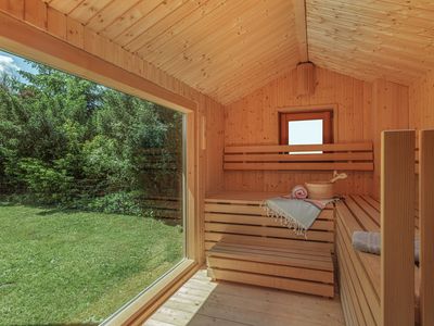 Ferienhaus Stahl - Dornstetten - Sauna mit Blick ins Grüne