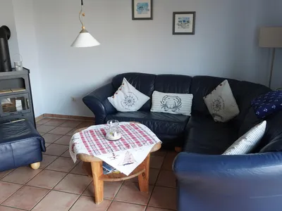 Wohnzimmer mit Kamin