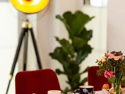 Ferienhaus Reethaus Nordlicht - Frühstück im Reethaus