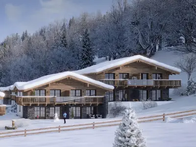 Außenseite Ferienhaus [Winter]