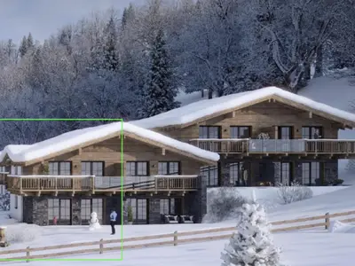 Außenseite Ferienhaus [Winter]