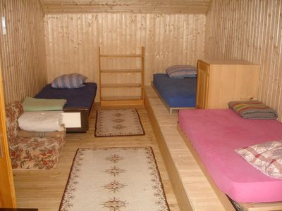 Das Schlafzimmer für 5 Personen.