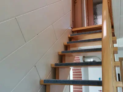 Treppe in die obere Etage
