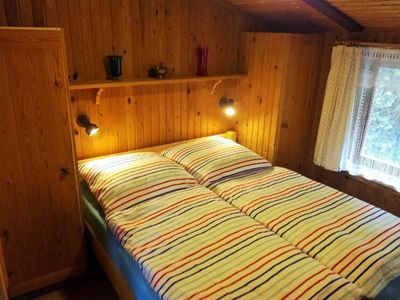 Schlafzimmer mit Doppelbett zwei Matratzen 0,80m x 2,00m