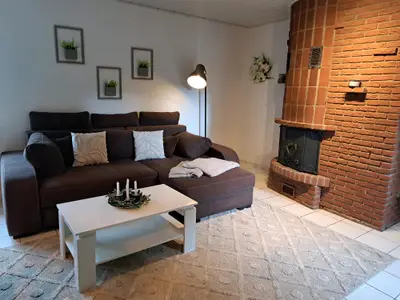 Wohnzimmer mit Schlafcouch