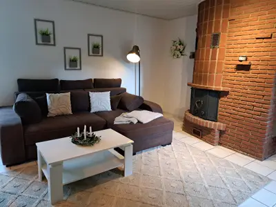 Sitzecke mit Kamin