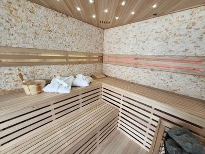 Sauna in unserem kleinen Wellnessbereich