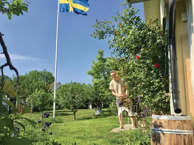 outside