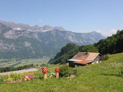 Ferienhaus von oben