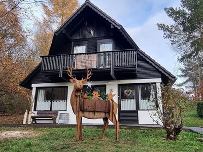 Außenansicht des Gebäudes. Ferienhaus Platzhirsch