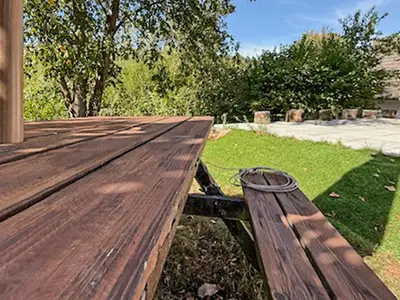 outside