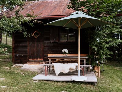 Haslauer Hütte mit Terrasse
