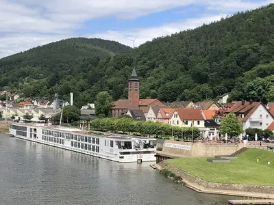 Freudenberg am Main - Schiffanlieger am Maingarten