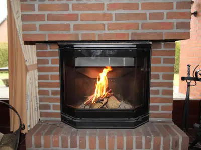 Wohnbereich. Kamin