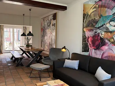 Wohnzimmerblick Richtung Esszimmer Grachtenhaus