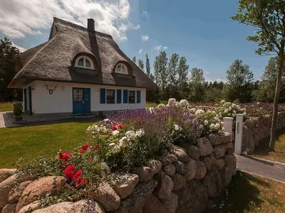 Außenansicht mit Garten