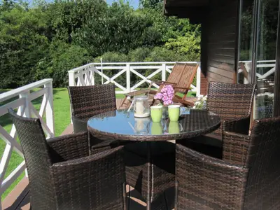 Terrasse vom Blockhaus