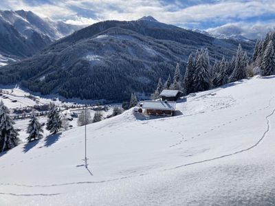 Außenseite Ferienhaus [Winter]