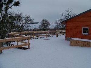 Ferienhaus im Winter