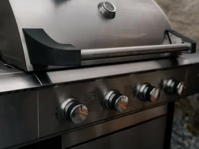 Terrasse mit Gasgrill