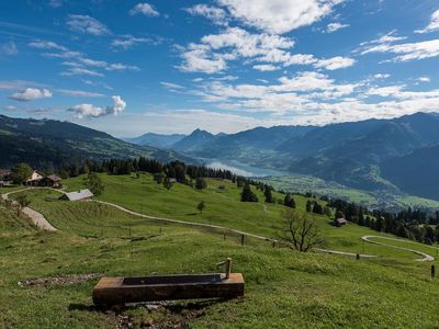 Aussicht von der Iwialp auf den Sarnersee