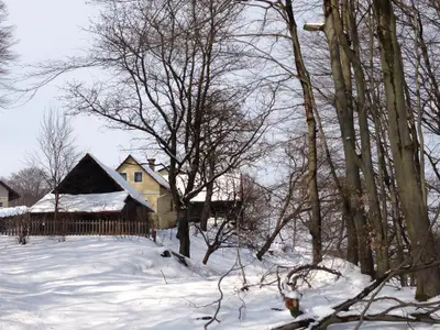Ferienhaus im Winter