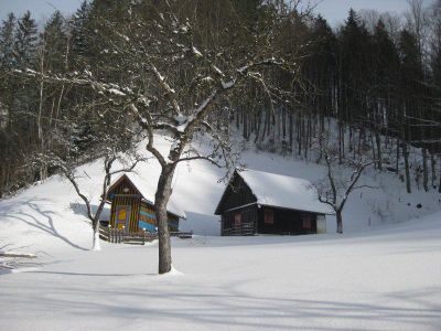 Winter Hütte