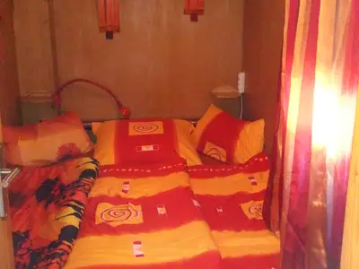 Schalfzimmer mit franz. Doppelbett