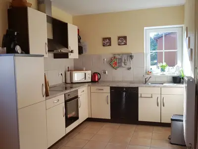 Komplette Küche im Ferienhäuschen  Schafstall .