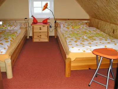 Der dritte Schlafraum, über eine steile Treppe