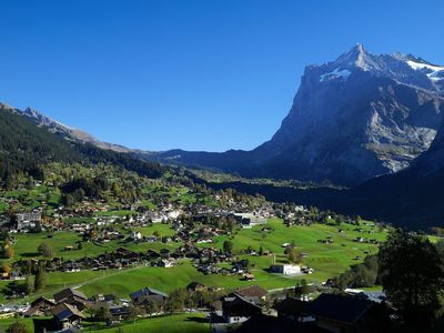 Aussicht von der Terrasse im Sommer