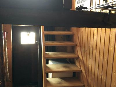 Treppe in die oberen Räume 