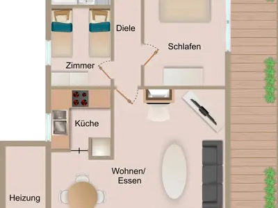 Ferienhaus für 4 Personen (65 m²) in Lensterstrand 6/10