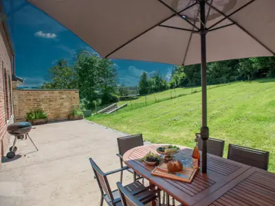Aussicht vom Ferienhaus [Sommer]